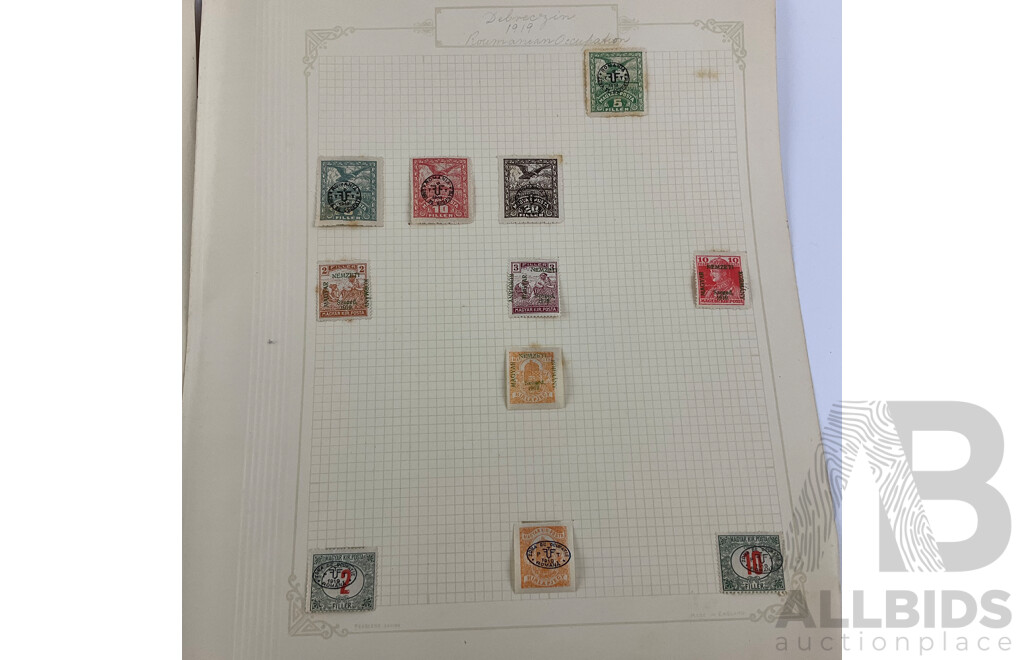 Collection of Magyar Stamps Including WW1 French Occupation, 1919 Romania/Hungarian Occupation, Over Prints, Baranya Issues