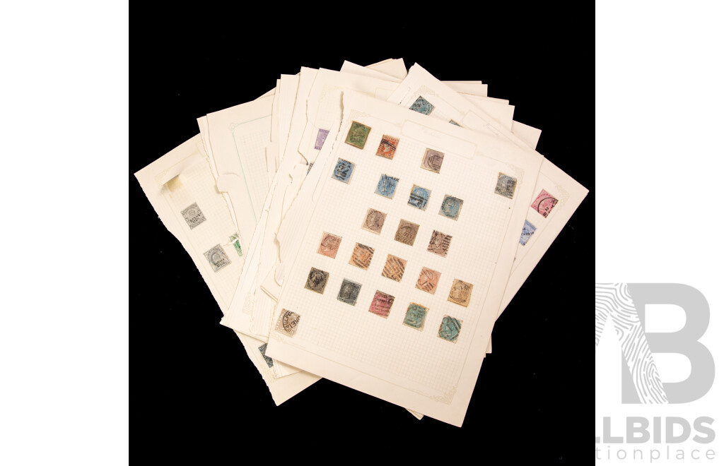 Collection of India Stamps, Examples Spanning 1854 to 1930's Including QV, KEVII, KGV, KGVI, Chamba State, Walior, Jind, Patiala State, Service, Over Prints and Part/Sets