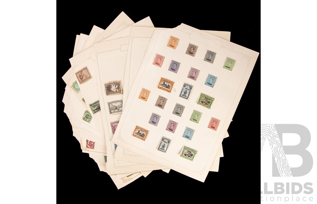Collection of Belgium, Belgium/Congo Stamps, Examples Spanning 1910's to 1930's Including German Occupation, King Leopold III, Eupen, Ruanda Urundi Over Prints, Part Sets