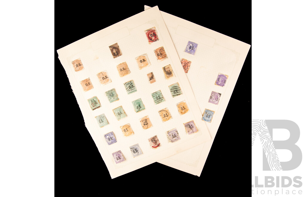 Australian 1890's South Australia QV Stamps, Official Service and Overprints