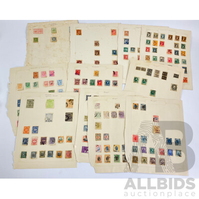 Collection of Argentina, Bolivia, Columbia and Brazil Stamps Spanning 1860's -1930's  Including Imperfs, Pairs, Sets