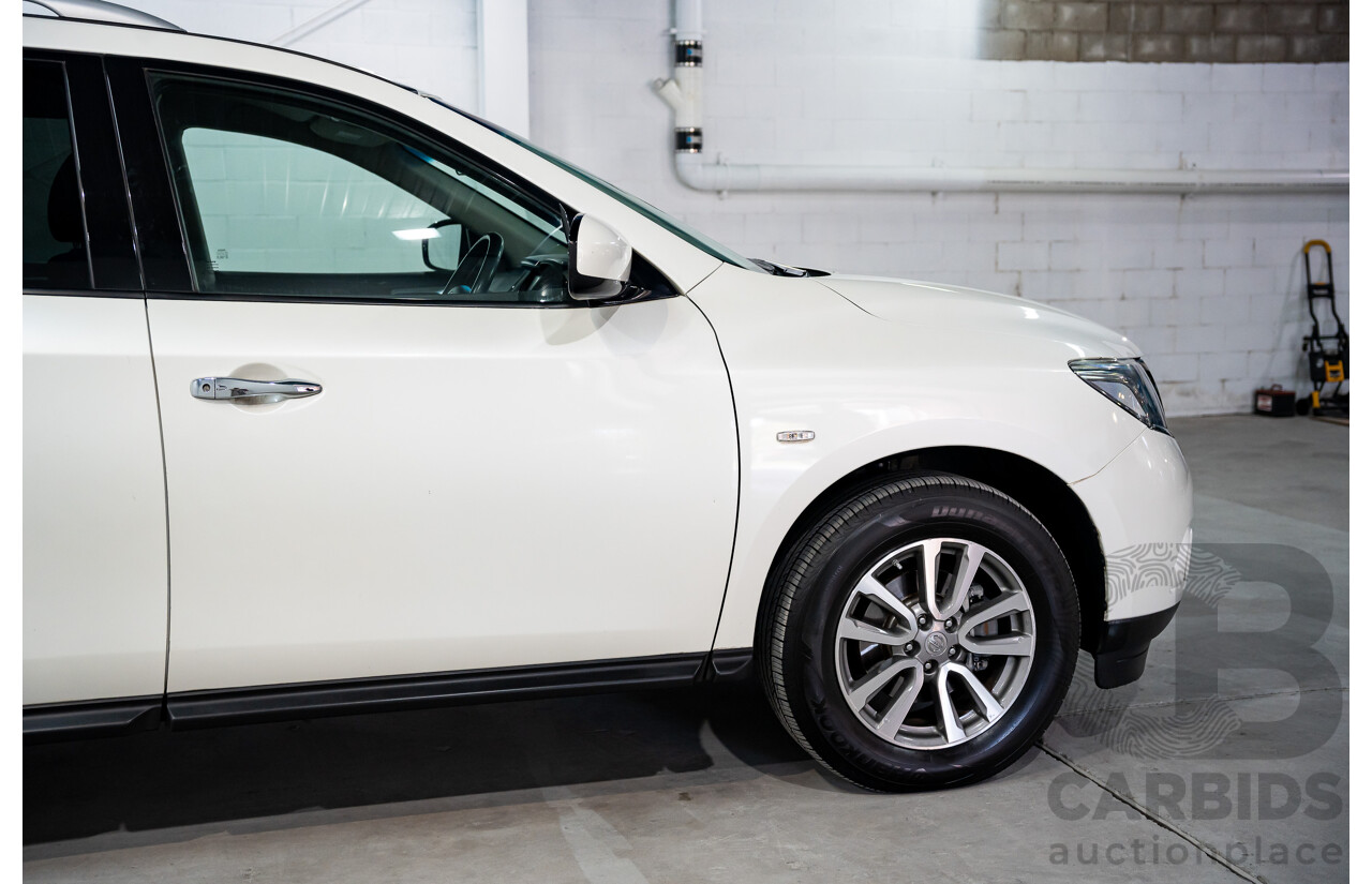 3/2015 Nissan Pathfinder ST (4x4) R52 MY15 4d Wagon Ivory Pearl White V6 3.5L - 7 Seater