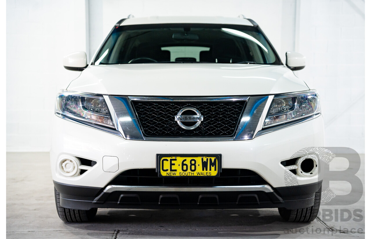 3/2015 Nissan Pathfinder ST (4x4) R52 MY15 4d Wagon Ivory Pearl White V6 3.5L - 7 Seater