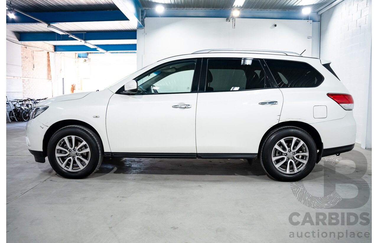 3/2015 Nissan Pathfinder ST (4x4) R52 MY15 4d Wagon Ivory Pearl White V6 3.5L - 7 Seater