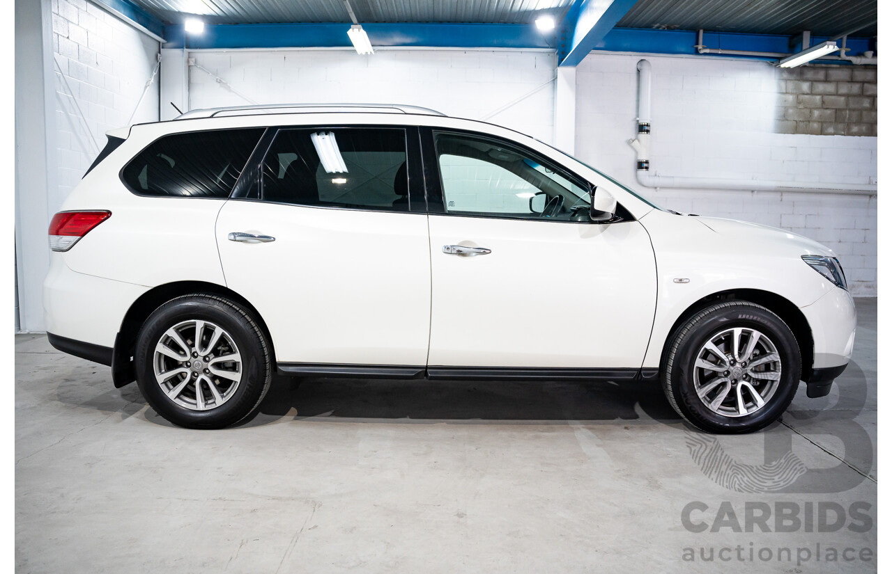 3/2015 Nissan Pathfinder ST (4x4) R52 MY15 4d Wagon Ivory Pearl White V6 3.5L - 7 Seater