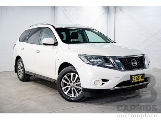 3/2015 Nissan Pathfinder ST (4x4) R52 MY15 4d Wagon Ivory Pearl White V6 3.5L - 7 Seater