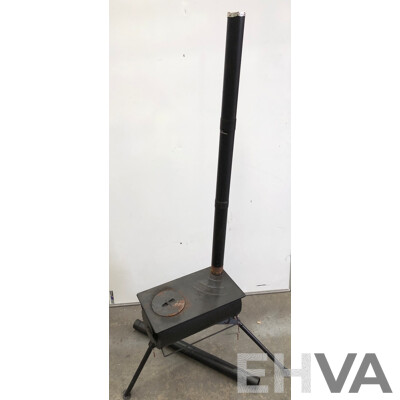 Kings Portable Wood Fired Camp Oven/Stove with Flue