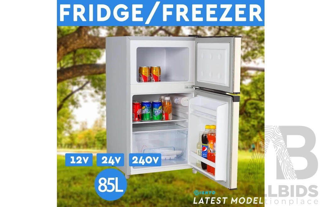 Mishto 85L Freezer Fridge 12V/24V/240V Camping, Car, Boating, Caravan Bar Fridge - Brand New