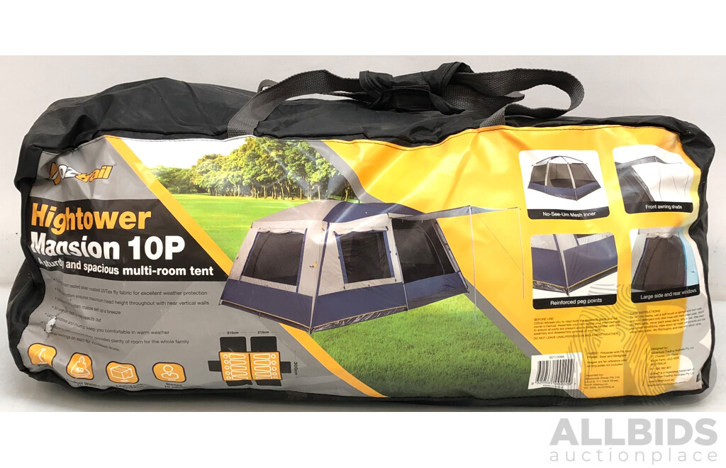 Oztrail Hightower Mansion 10 Person Multi-Room Tent