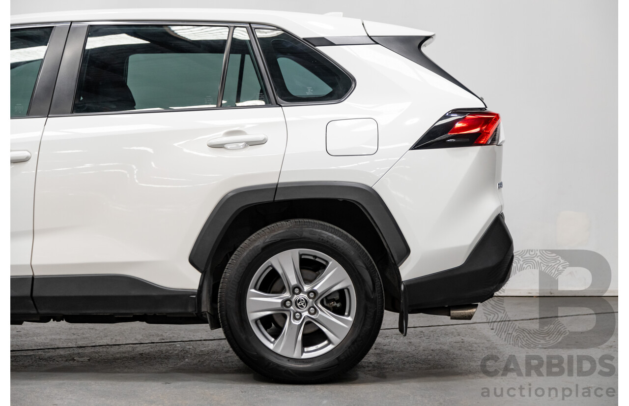 03/2022 Toyota RAV4 GX Hybrid eFour (AWD) MY22 AXAH54R 4d Wagon Glacier White 2.5L / 88kW Hybrid