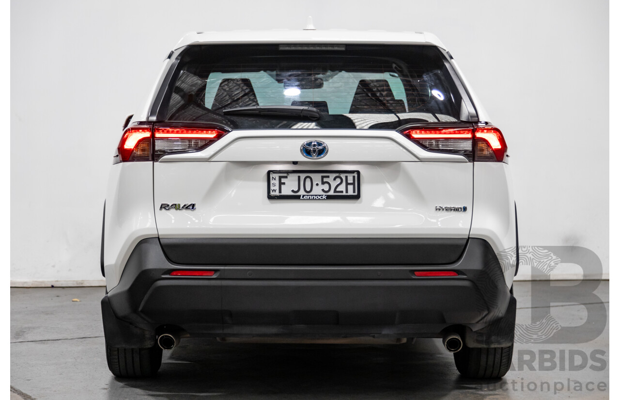 03/2022 Toyota RAV4 GX Hybrid eFour (AWD) MY22 AXAH54R 4d Wagon Glacier White 2.5L / 88kW Hybrid