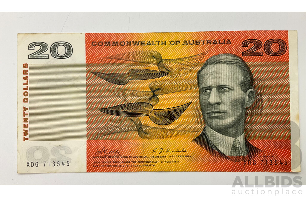 1968 Phillips Randall $20 Note, R403 XDG 713545