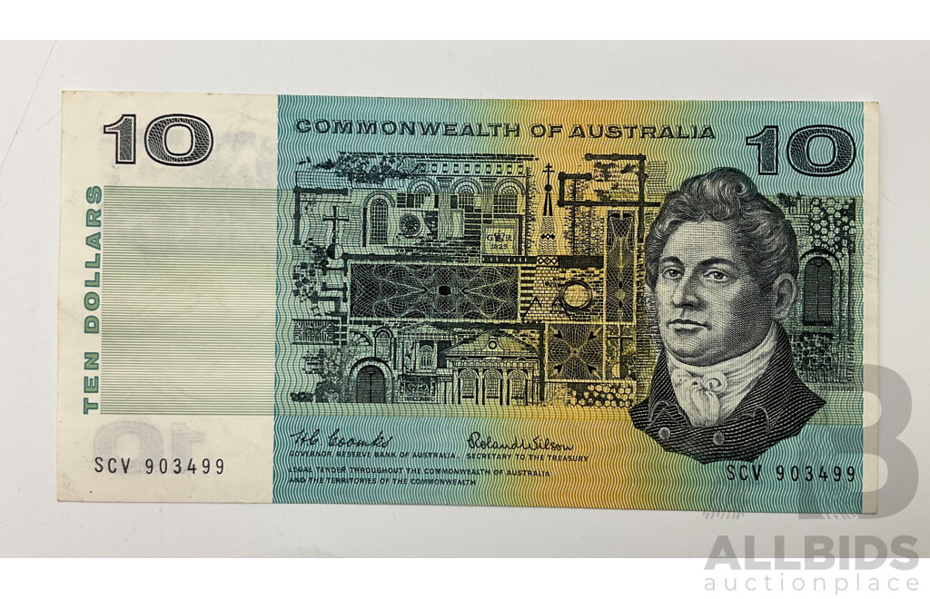 1966 Coombs Wilson $10 Note, R301 SCV 903499 A/UNC.