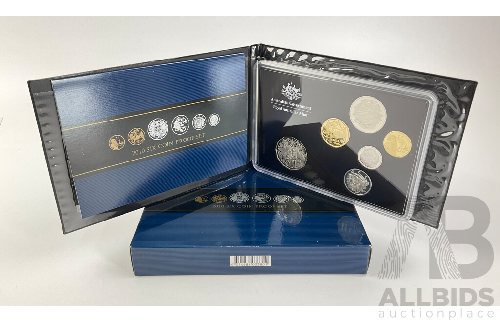 Australlian 2010 RAM 6 Coin PROOF Coin Set.