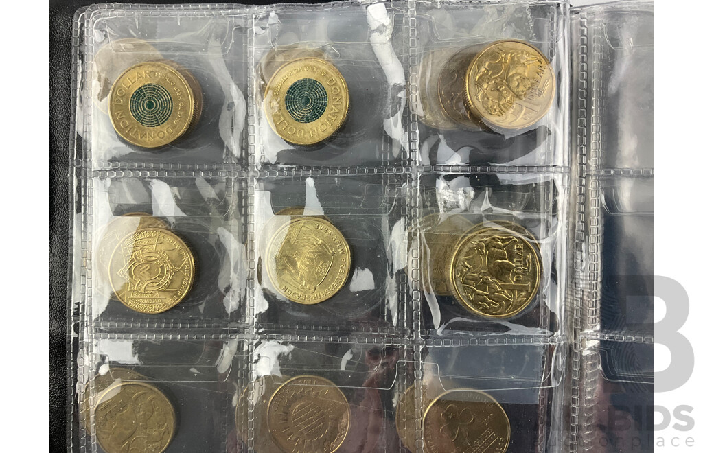 Thirty Six $1 Coins, 1984-2024, One for Each Year Issued.