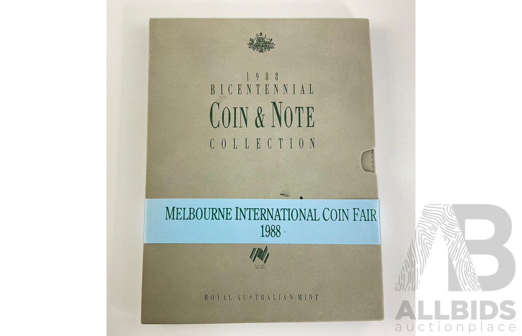 1988 Bi Centennial Coin and Note Album.