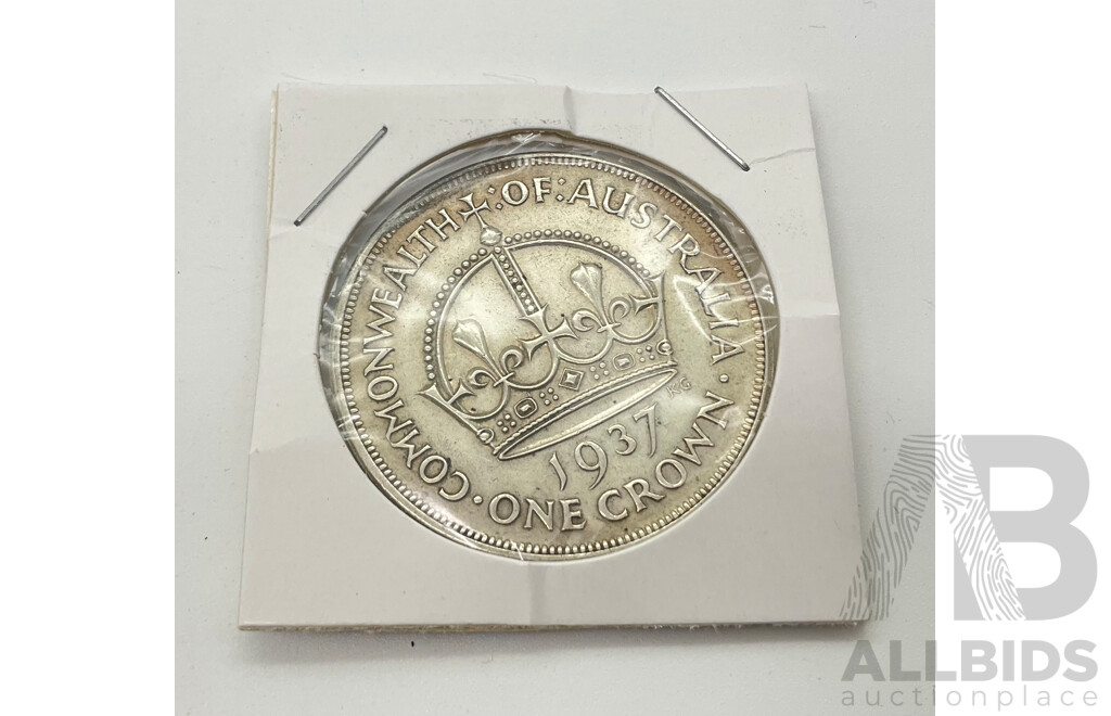 Australian 1937 Silver Crown