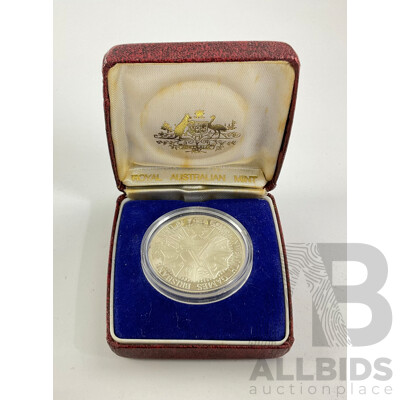 1982 RAM $10 Brisbane Commonwealth Games Silver Coin.