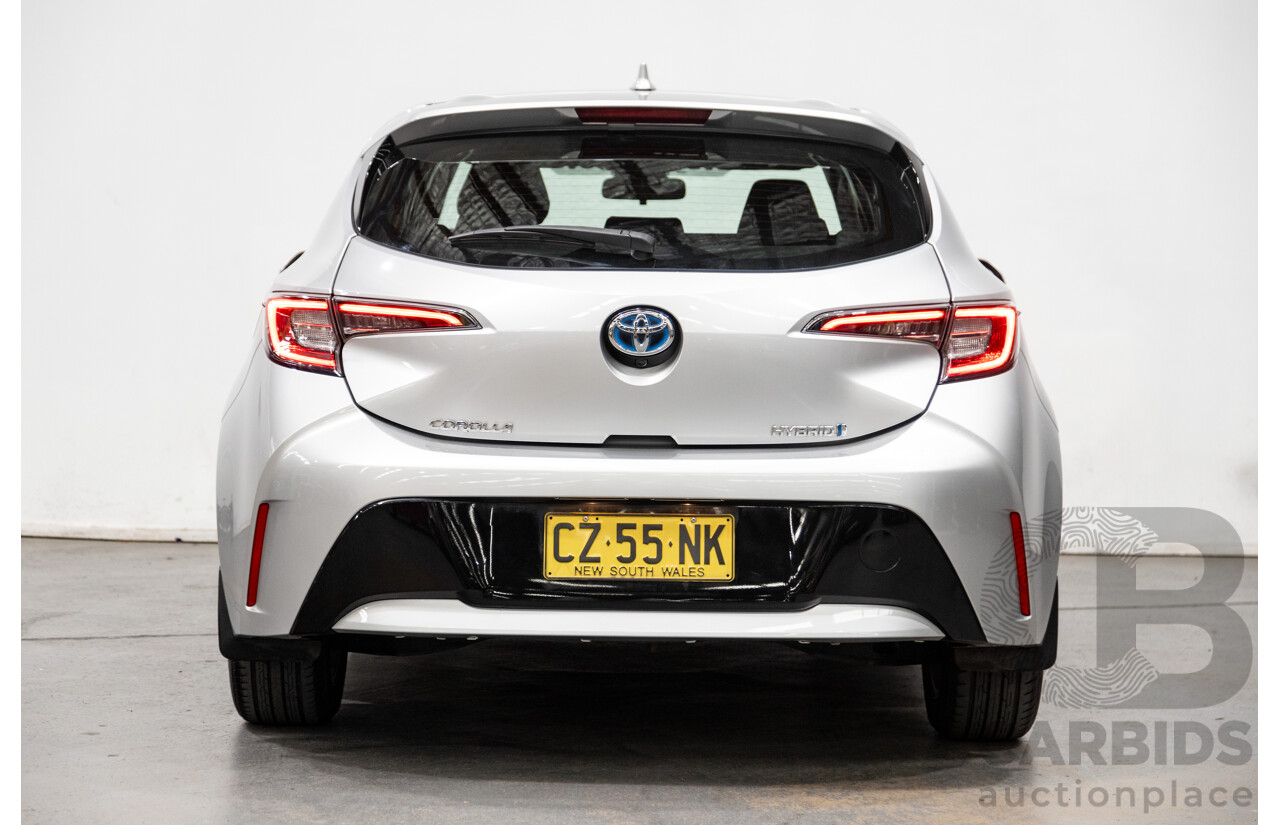 11/2020 Toyota Corolla Ascent Sport Hybrid ZWE211R MY21 4d Hatch Silver Pearl Metallic 1.8L / 90kW Hybrid