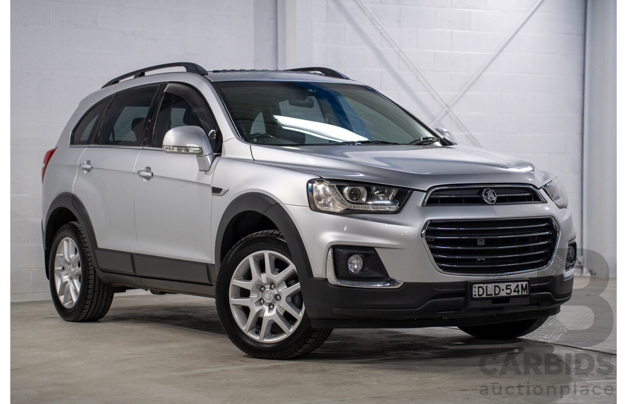 2/2017 Holden Captiva Active 5 (FWD) CG SERIES II 4d Wagon Nitrate Silver Metallic V4 2.4L