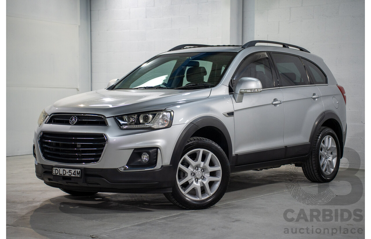 2/2017 Holden Captiva Active 5 (FWD) CG SERIES II 4d Wagon Nitrate Silver Metallic V4 2.4L