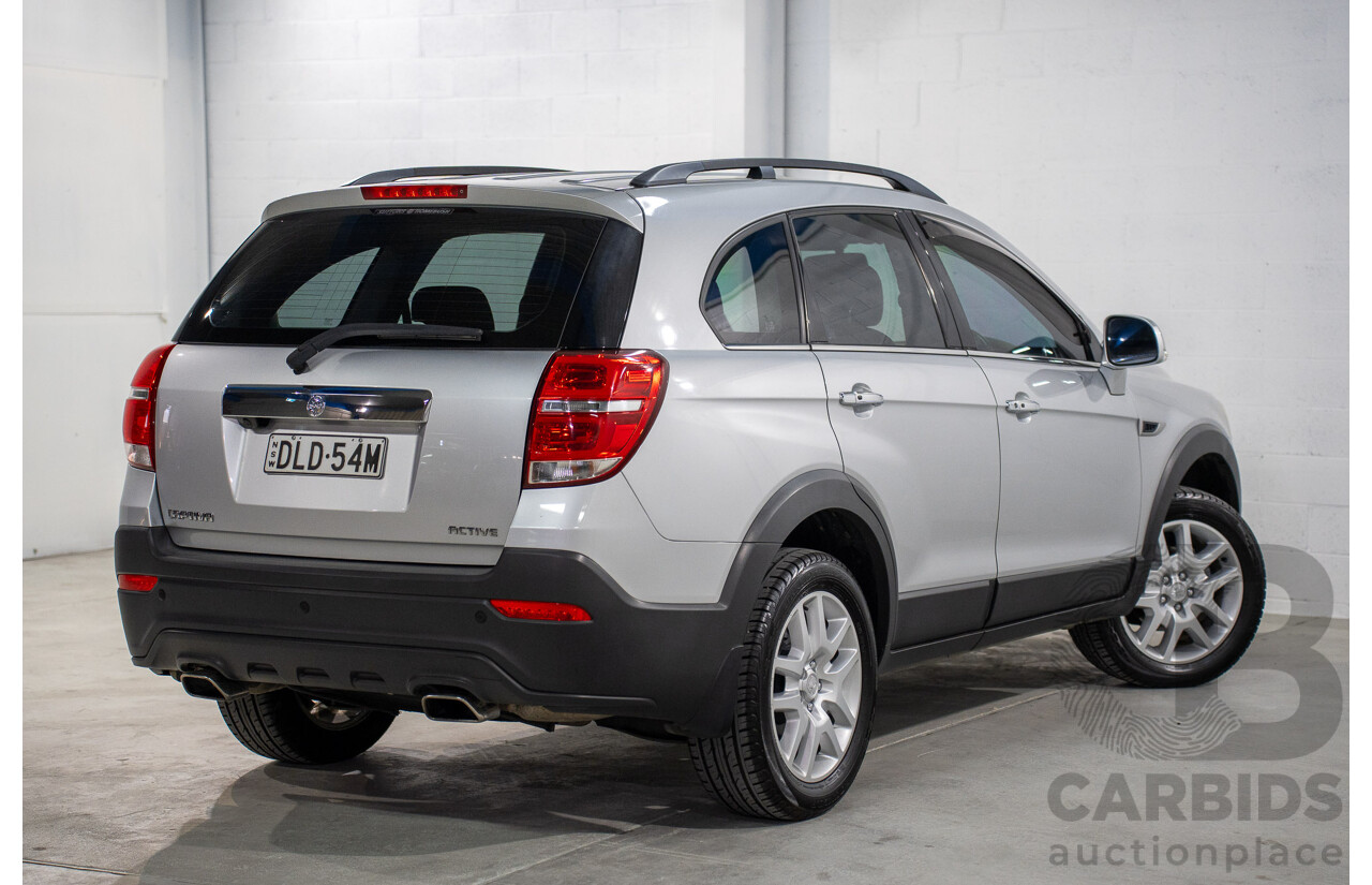 2/2017 Holden Captiva Active 5 (FWD) CG SERIES II 4d Wagon Nitrate Silver Metallic V4 2.4L