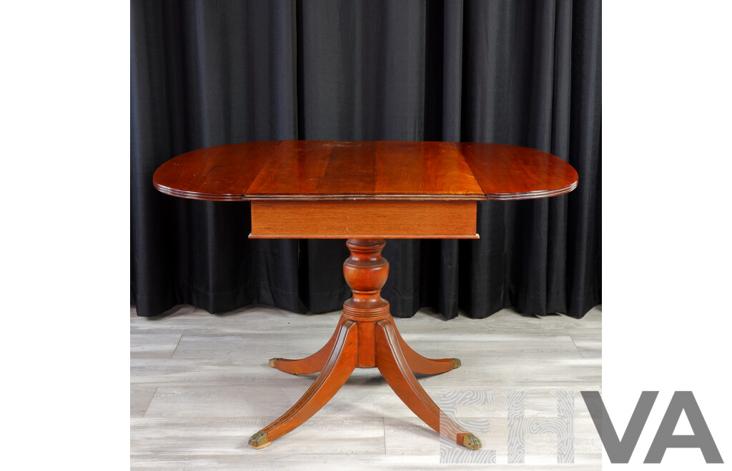 Late Edwardian Mahogany Drop Side Dining Table