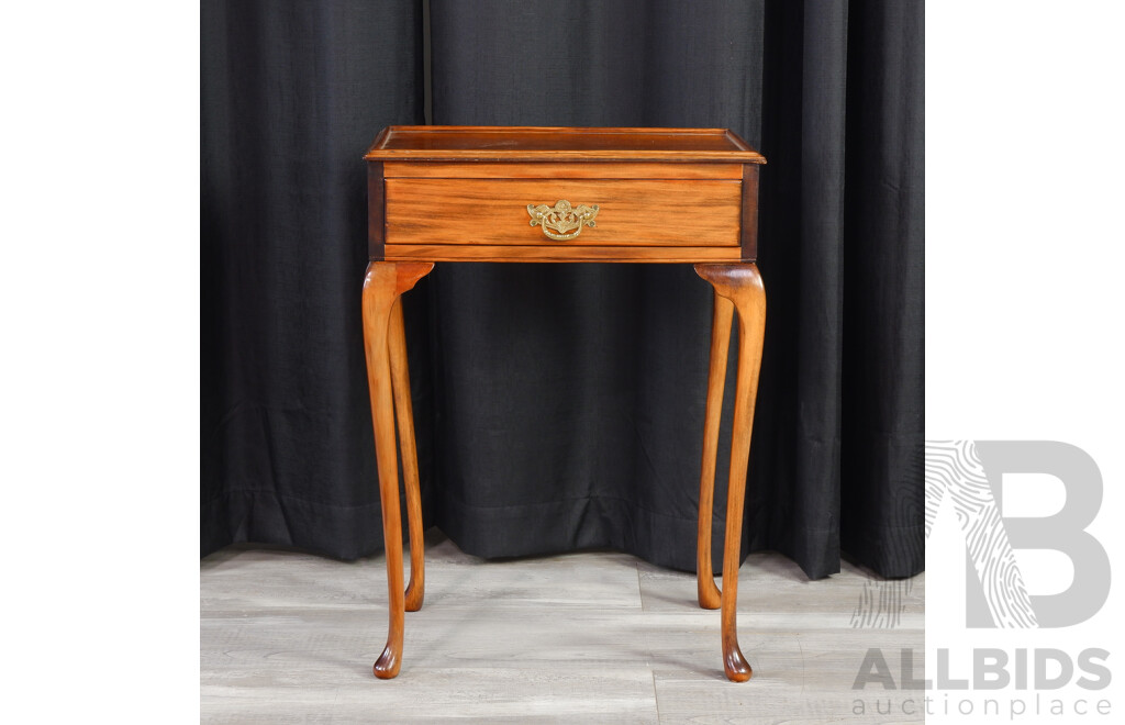 Mahogany Single Drawer Side Table