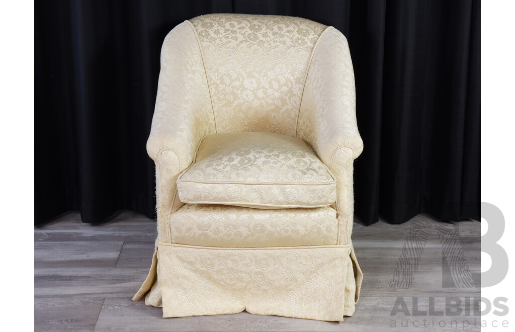 Pair of Late Edwardian Upholstered Tub Chairs