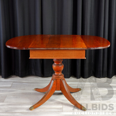 Late Edwardian Mahogany Drop Side Dining Table