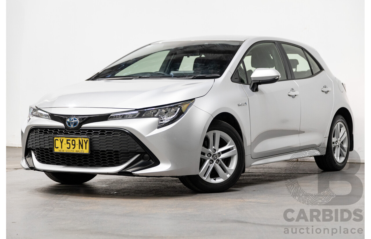 07/2020 Toyota Corolla Ascent Sport Hybrid ZWE211R MY20 4d Hatch Silver Pearl Metallic 1.8L / 90kW Hybrid