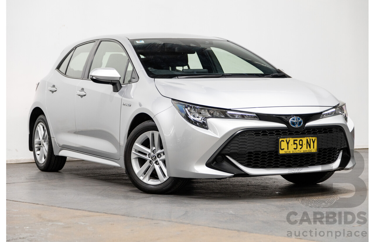 07/2020 Toyota Corolla Ascent Sport Hybrid ZWE211R MY20 4d Hatch Silver Pearl Metallic 1.8L / 90kW Hybrid