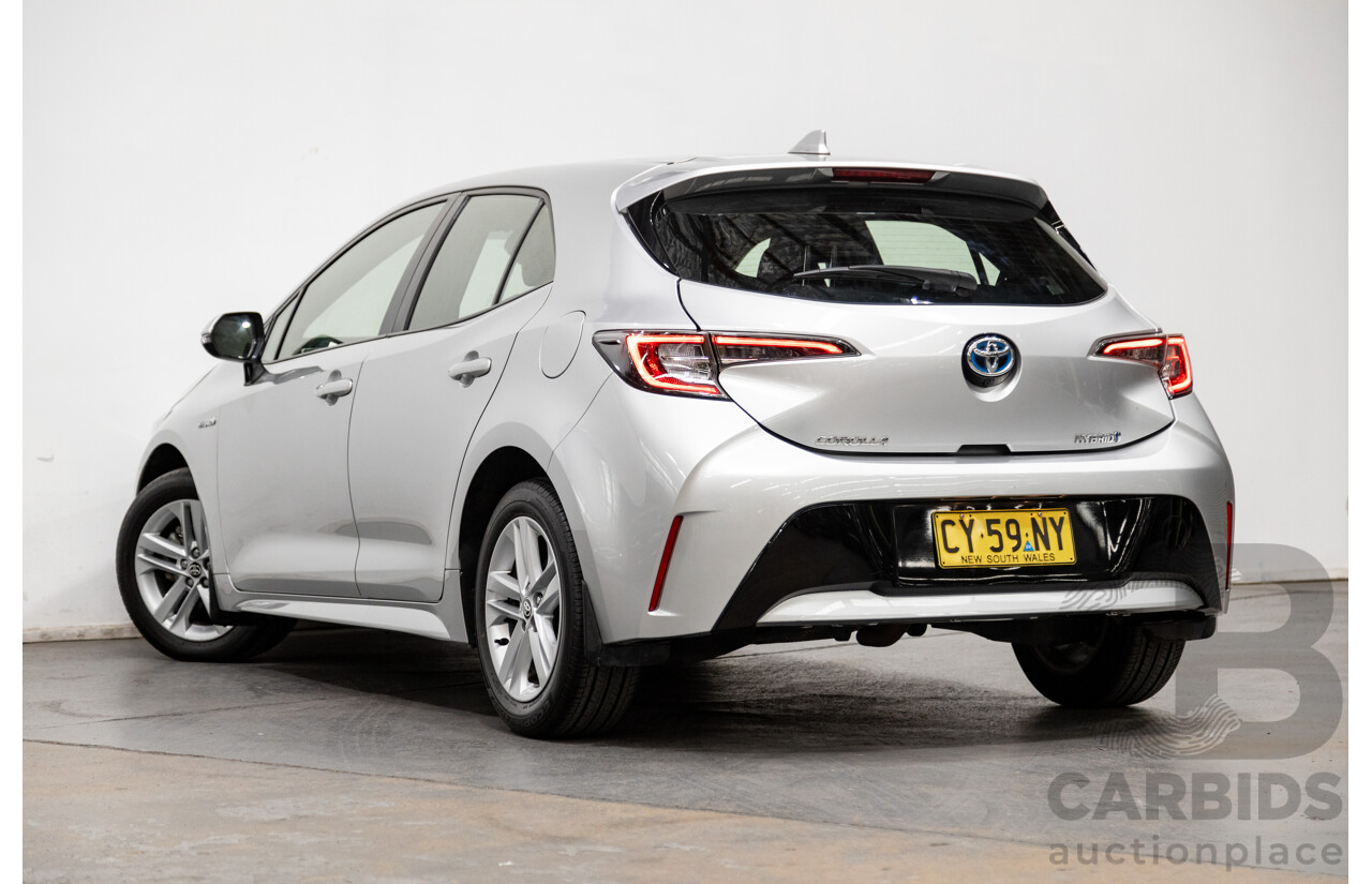 07/2020 Toyota Corolla Ascent Sport Hybrid ZWE211R MY20 4d Hatch Silver Pearl Metallic 1.8L / 90kW Hybrid