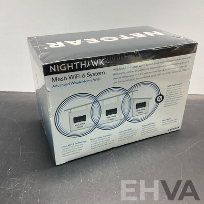 NETGEAR Nighthawk AX3000 Dual-band Mesh WiFi 6 System (3 Pack) - MK73S - ORP$649.00