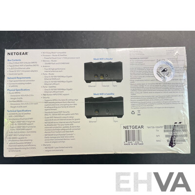 NETGEAR Nighthawk AX3000 Dual-band Mesh WiFi 6 System (3 Pack) - MK73S - ORP$649.00