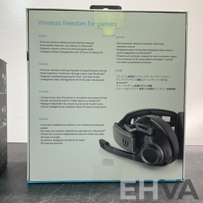 EPOS Sennheiser GSP 670 Gaming Series Wireless Headset, Razer Deathadder Chroma Mouse, RGB Mouse Pad - Lot of 3 - ORP $229.00
