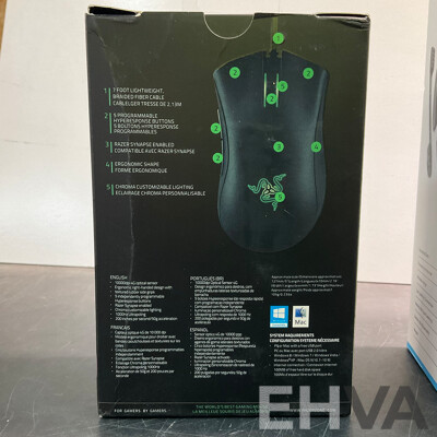 EPOS Sennheiser GSP 670 Gaming Series Wireless Headset, Razer Deathadder Chroma Mouse, RGB Mouse Pad - Lot of 3 - ORP $229.00