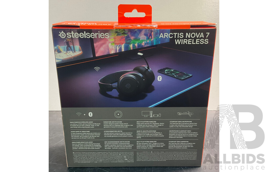 Steelseries Arctis Nova 7 Wireless Headphones - ORP $399.00