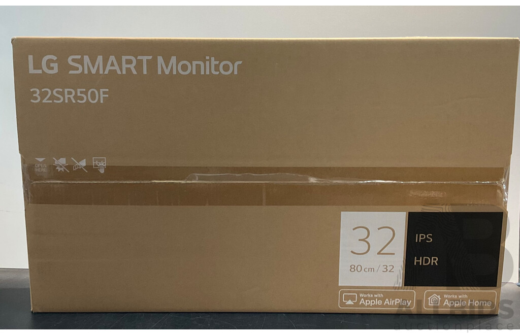 LG 32SR50F-W 32 Inch Full HD (1920 X 1080) IPS Smart Monitor