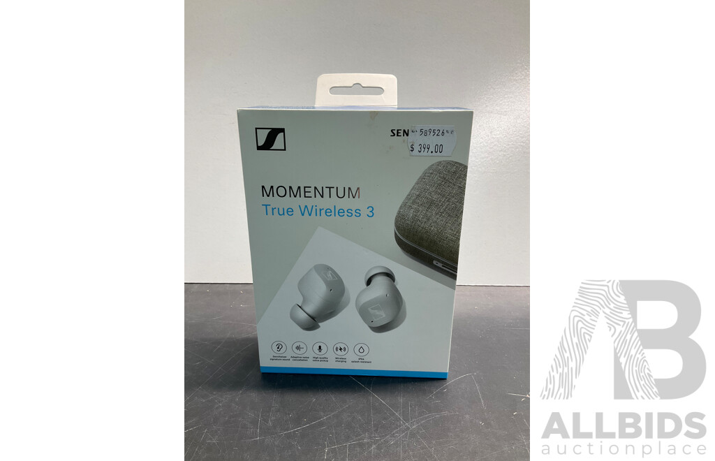 Sennheiser MOMENTUM True Wireless 3 ANC In-Ear Headphones (White) - ORP $399.00