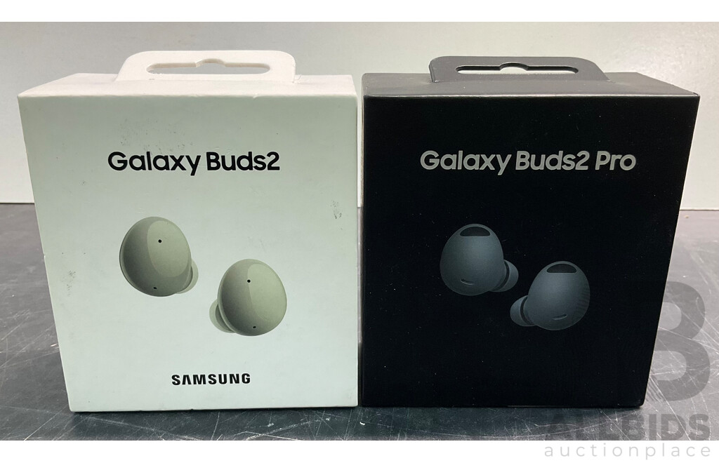 Samsung Galaxy Buds2 & Buds2 Pro - Lot of 2 - ORP $399.00