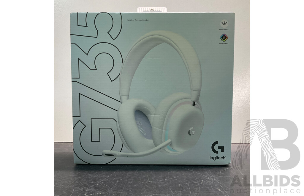 Logitech G735 Wireless Gaming Headset (White) - ORP $329.00