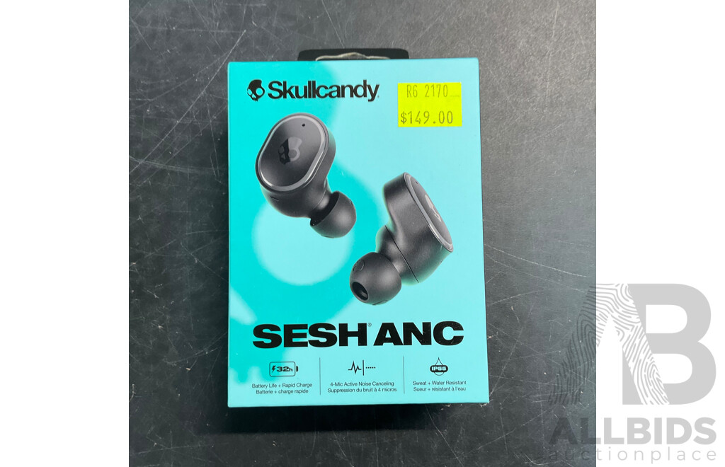 SKULLCANDY Sesh ANC & Rail Earbuds - Lot of 3