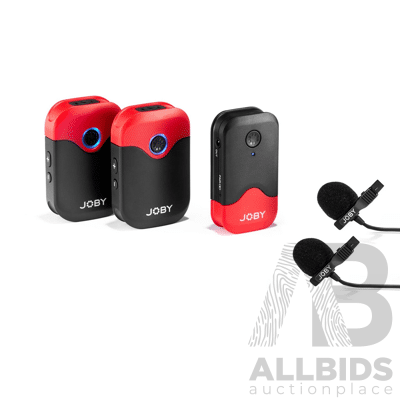 Joby Wavo Air 2-Person Digital Wireless Lavalier Microphone System - ORP $349.00