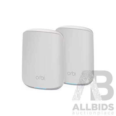 NETGEAR Orbi AX1800 Dual Band Mesh WiFi6 System (2Pack) - RBK352 - ORP $379.00