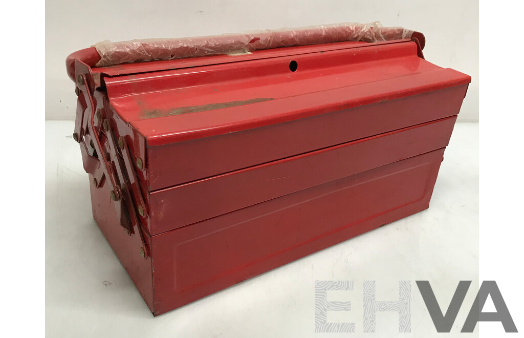 Red Cantilever Tool Box