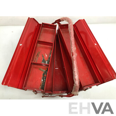 Red Cantilever Tool Box