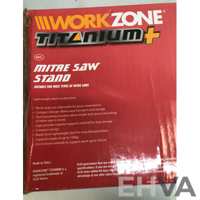 Workzone Titanium Sliding Mitre Saw Stand