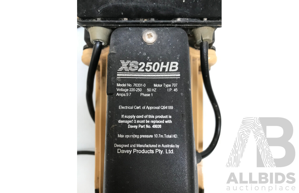 Davey XS250 HD Spa Pump