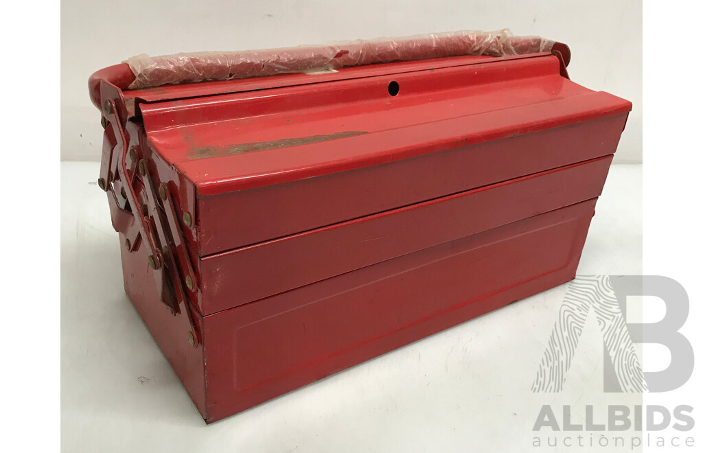 Red Cantilever Tool Box